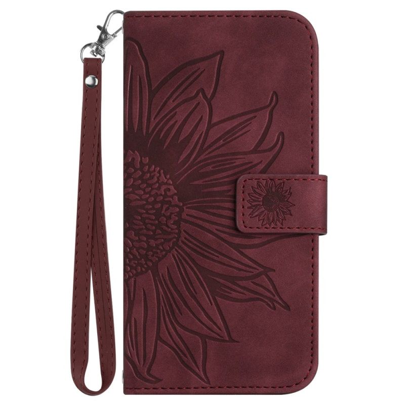 Kotelot Poco C71 Auringonkukkakuvio Ja Hihna