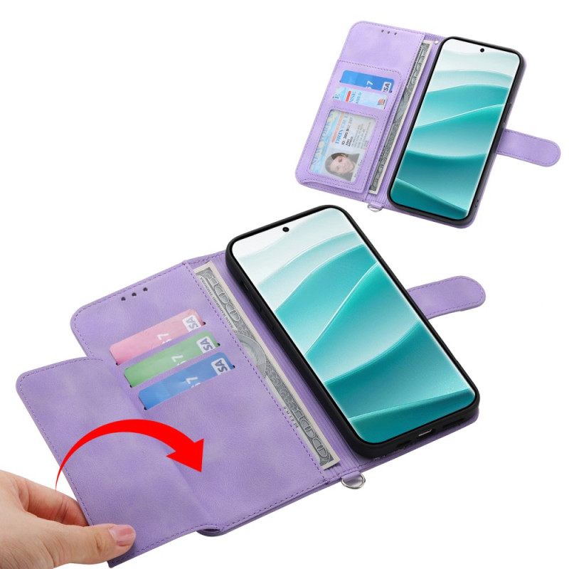 Kotelot Poco C71 Kukallinen Pitsinauhalla Ja Olkahihnalla Suojakuori