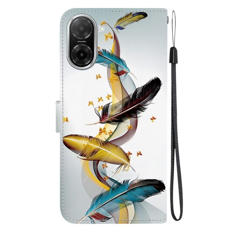 Kotelot Poco C71 Värikkäät Höyhenet Suojakuori