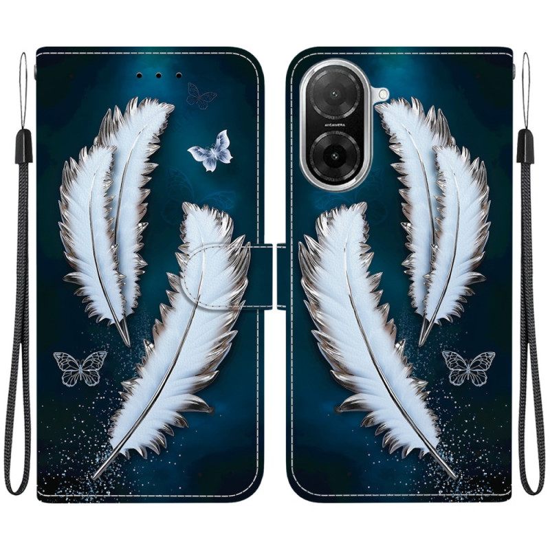 Kotelot Poco C71 Valkoiset Höyhenet