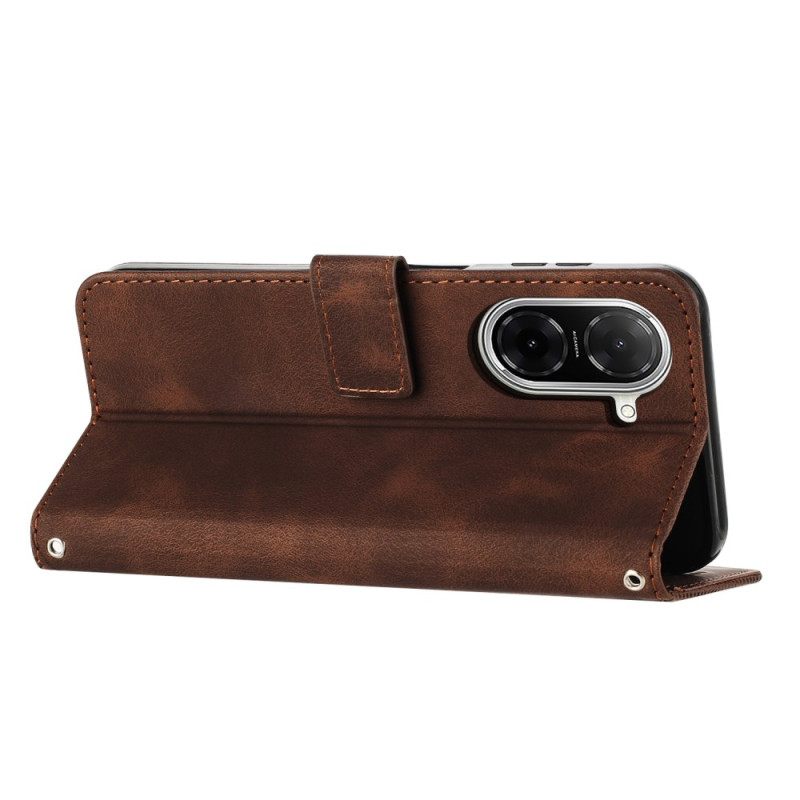 Kotelot Poco C71 Viivakuvio Hihnalla Suojakuori