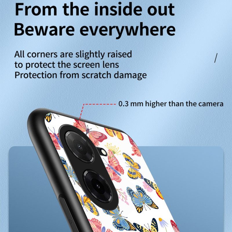 Kuori Poco C71 Perhoskuvioinen Karkaistu Lasi