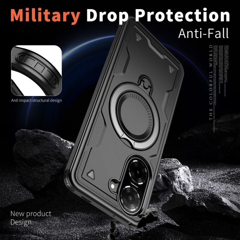 Puhelinkuoret Poco C71 Magsafe-yhteensopiva Sotilasluokan Suojauksen Ja Jalustan Kanssa