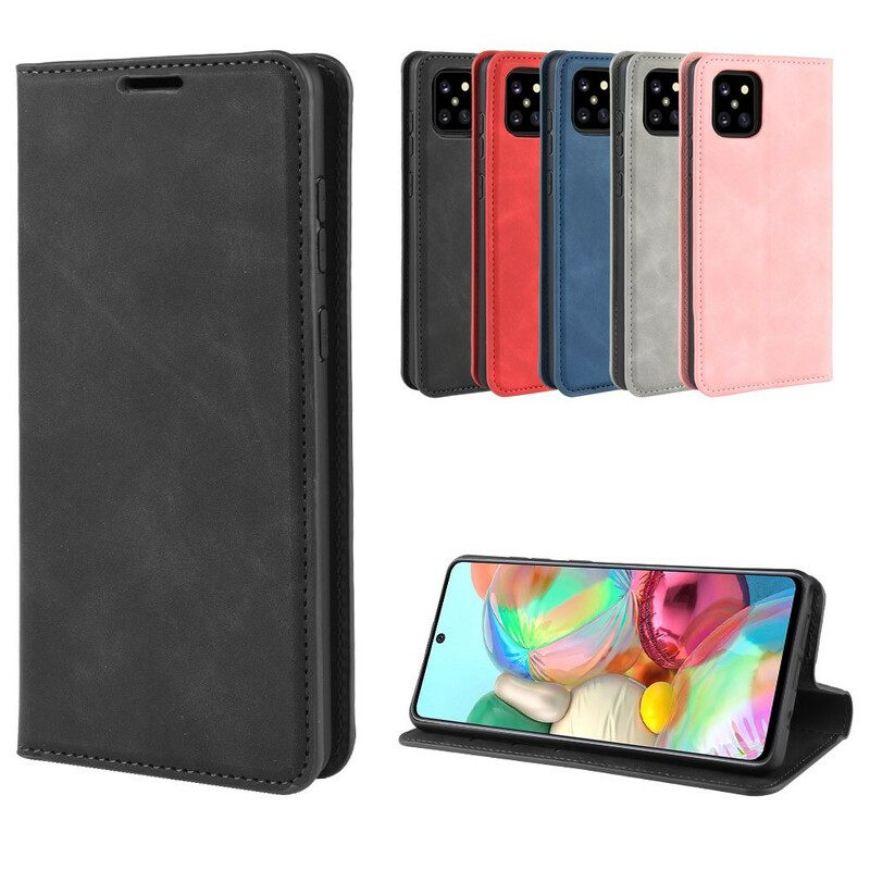 Puhelinkuoret Samsung Galaxy Note 10 Lite Kotelot Flip Chic Leather Effect