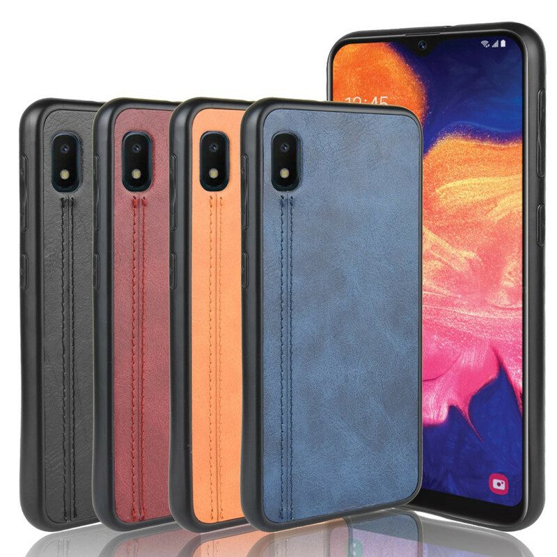 Kuori Samsung Galaxy A10e Couture Nahkaefekti