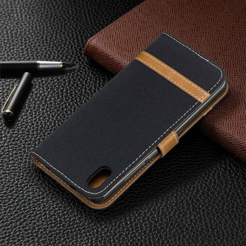 Kotelot Xiaomi Redmi 7A Suojaketju Kuori Kangas- Ja Nahkaefektihihna