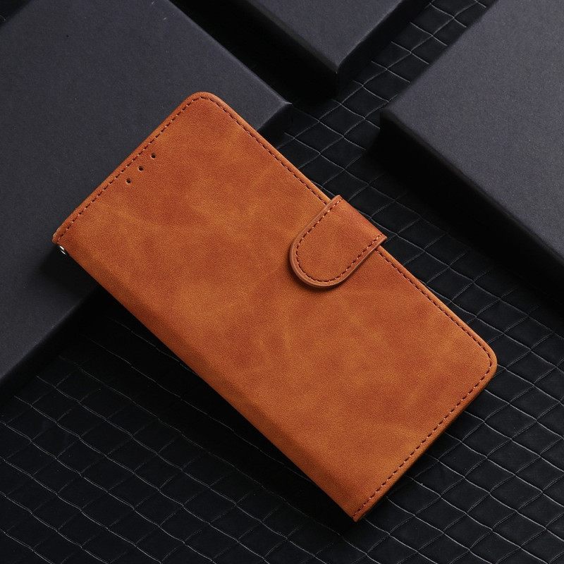 Flip Case Realme C35 Suojaketju Kuori Skin-touch Feeling Hihna