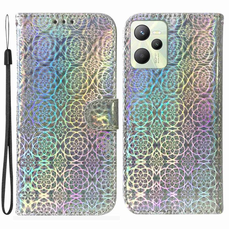 Kotelot Realme C35 Suojaketju Kuori Disco Style Strappy