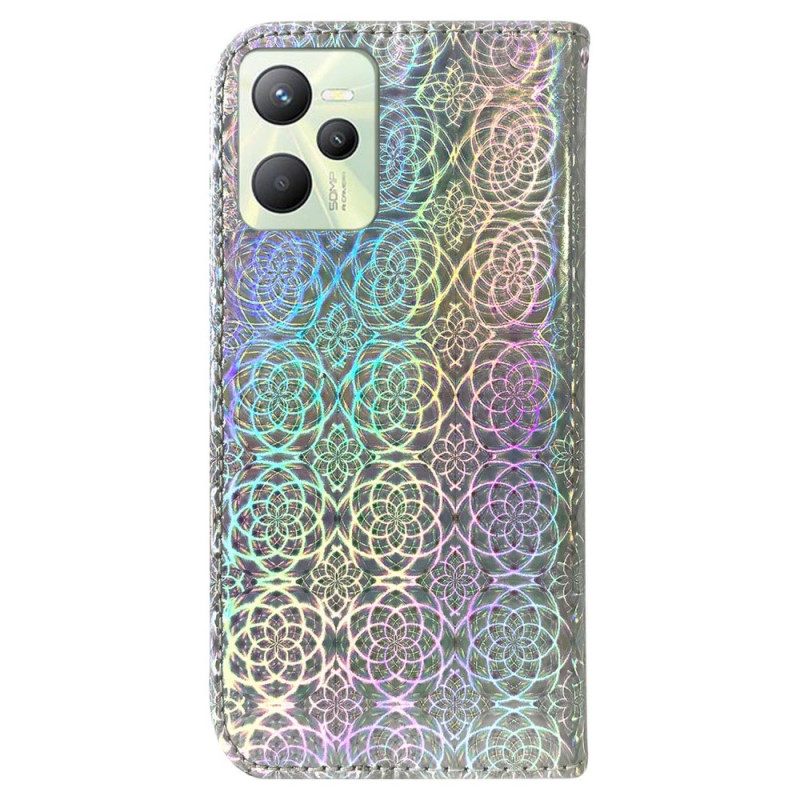 Kotelot Realme C35 Suojaketju Kuori Disco Style Strappy