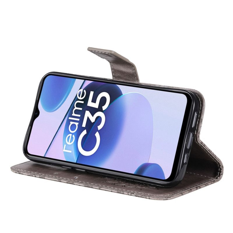 Kotelot Realme C35 Suojaketju Kuori Mandala Aurinkohihna