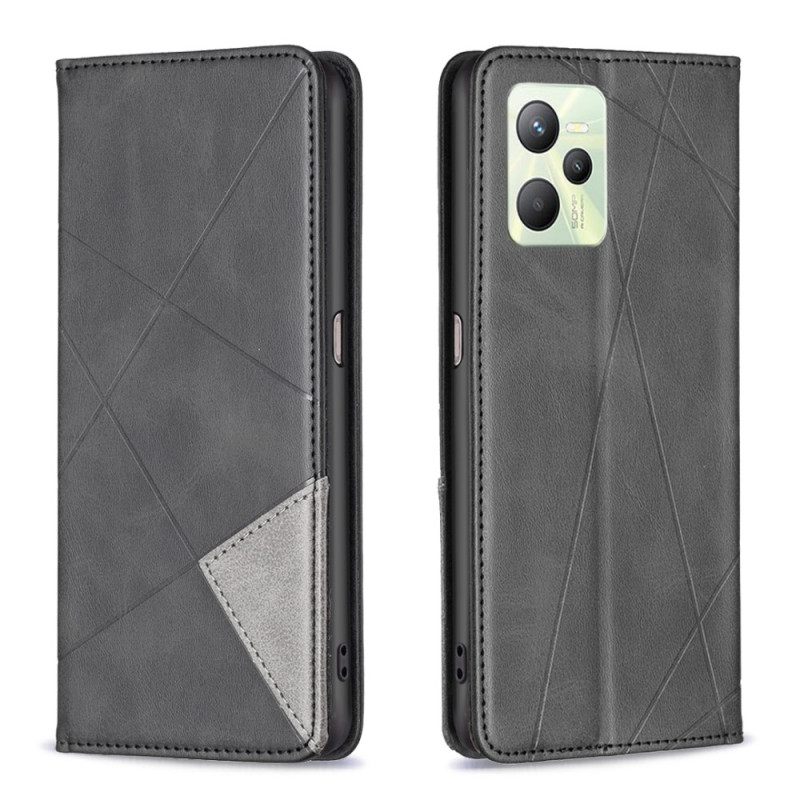 Puhelinkuoret Realme C35 Kotelot Flip Diamonds