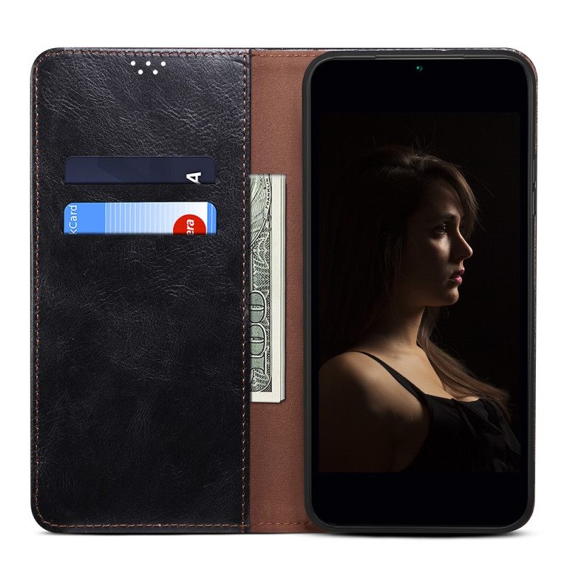 Puhelinkuoret Realme C35 Kotelot Flip Vahattu Keinonahka