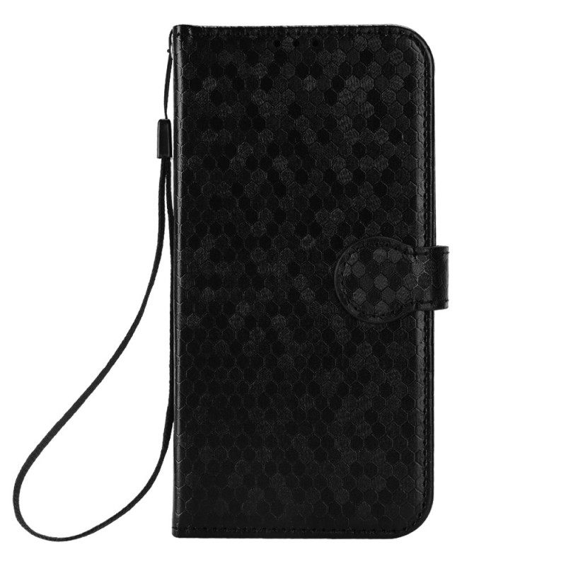 Flip Case iPhone 14 Pro Suojaketju Kuori 3d Pattern Strappy
