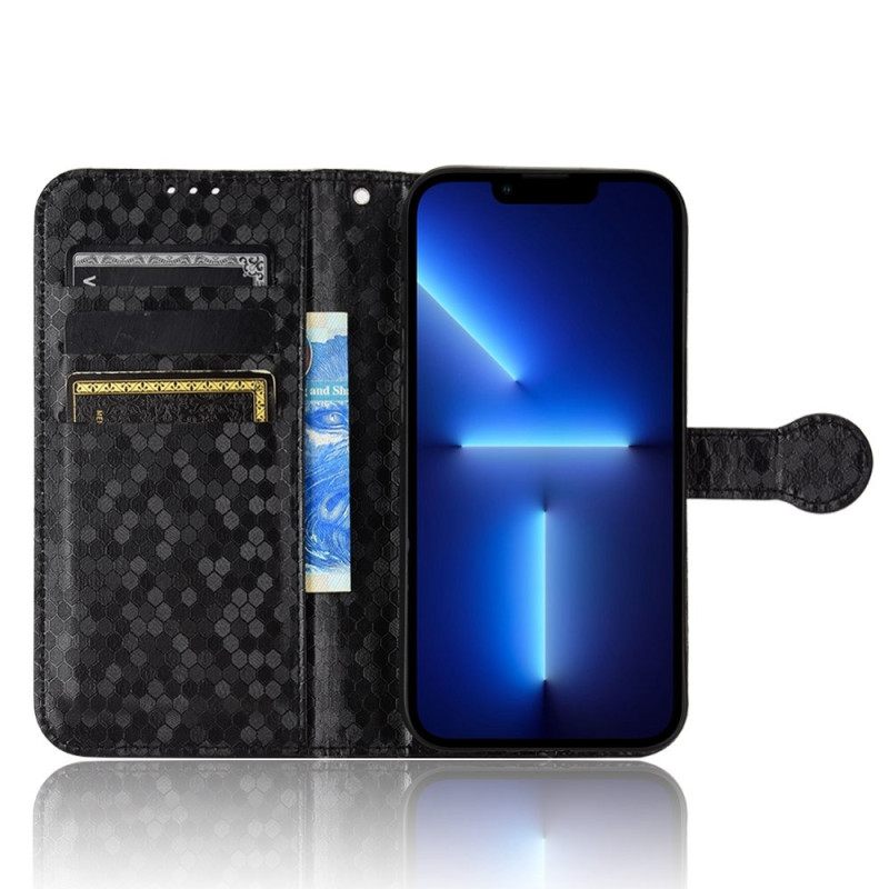 Flip Case iPhone 14 Pro Suojaketju Kuori 3d Pattern Strappy