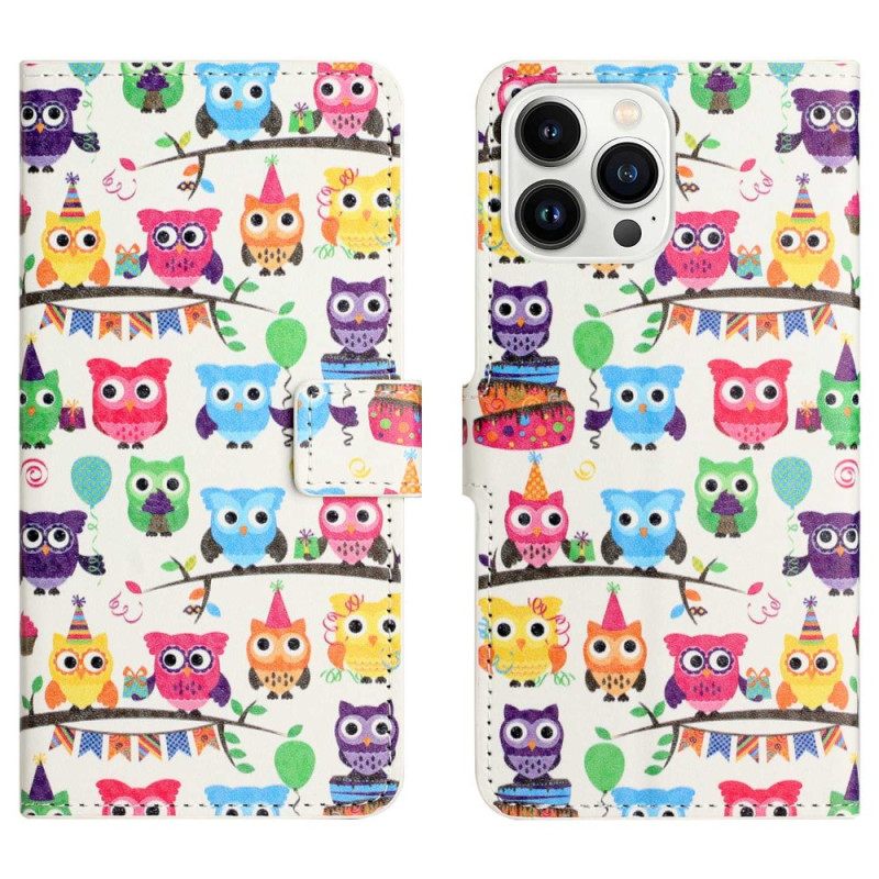 Kotelot iPhone 14 Pro Owl Gang