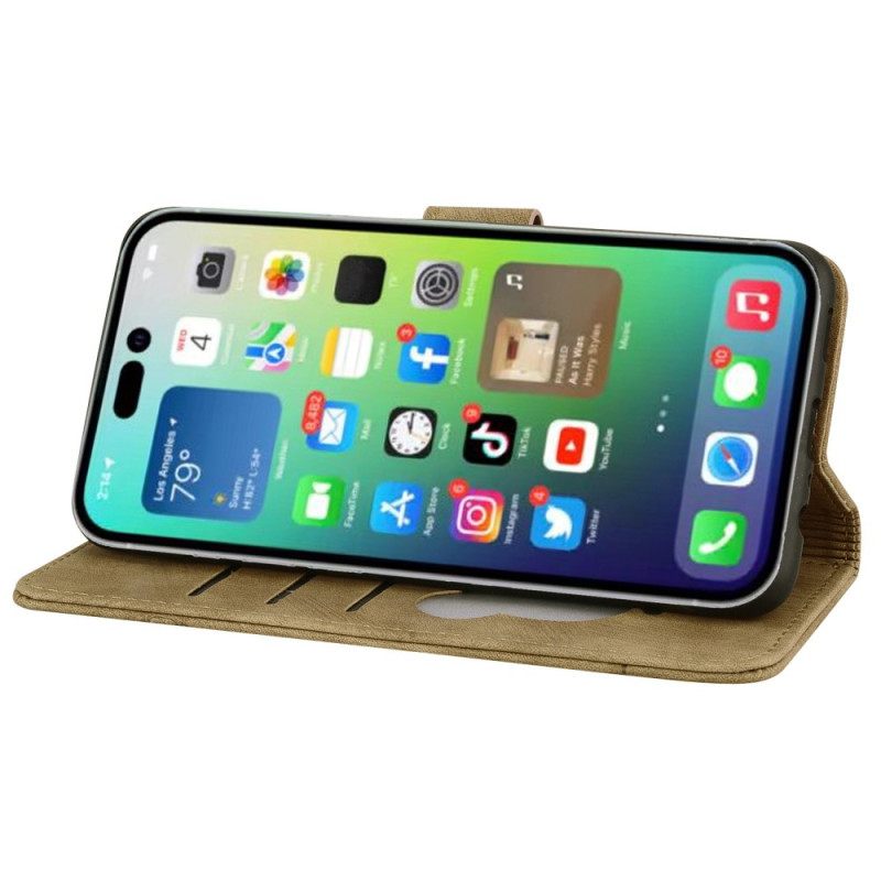 Kotelot iPhone 14 Pro Suojaketju Kuori Cat Strappy Print