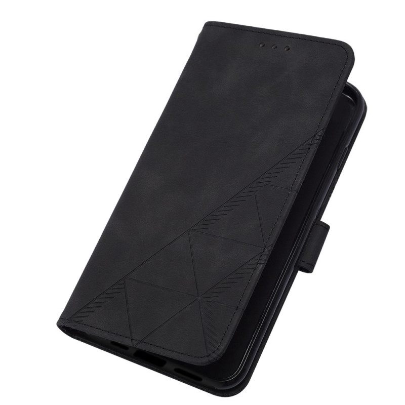 Kotelot iPhone 14 Pro Suojaketju Kuori Strappy Triangles