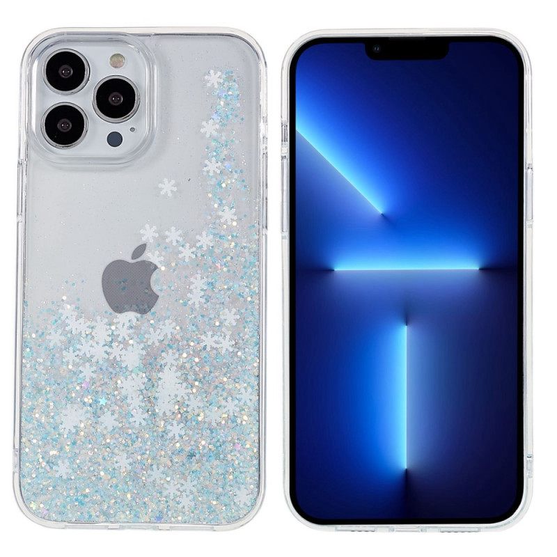 Kuori iPhone 14 Pro Glitter Flakes