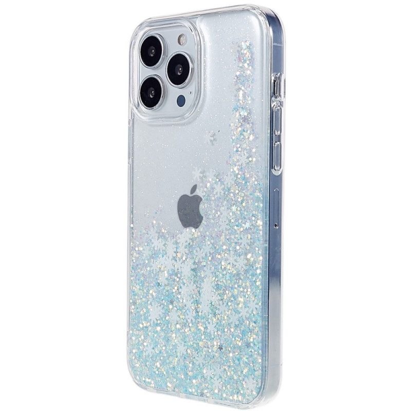 Kuori iPhone 14 Pro Glitter Flakes