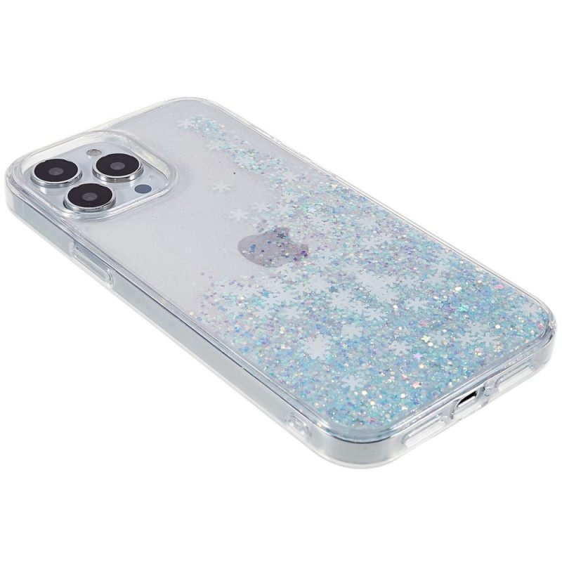 Kuori iPhone 14 Pro Glitter Flakes