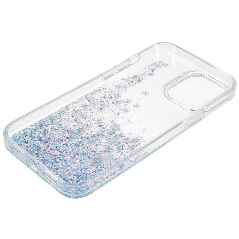 Kuori iPhone 14 Pro Glitter Flakes