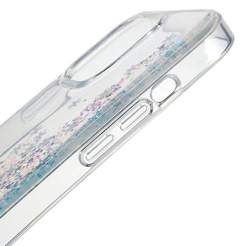 Kuori iPhone 14 Pro Glitter Flakes