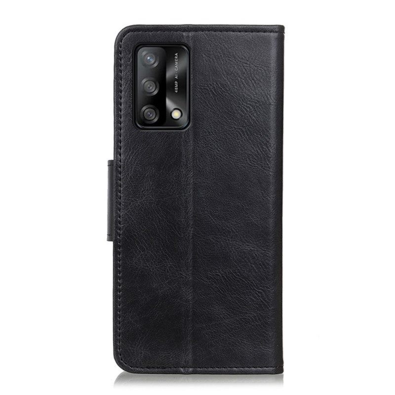 Kotelot Oppo A74 4G Käännettävä Nahkaefekti