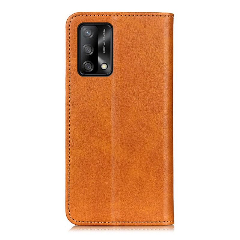 Puhelinkuoret Oppo A74 4G Kotelot Flip Split Leather Elegance
