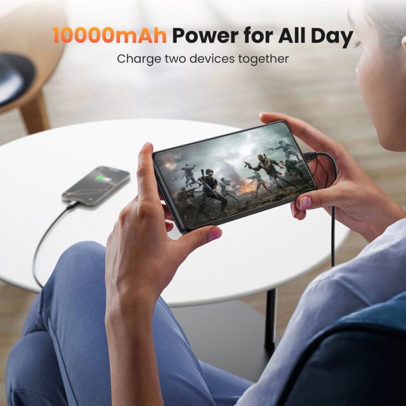 10 000 Mah:n Ulkoinen Akkukotelo Samsung Galaxy S25 / S24