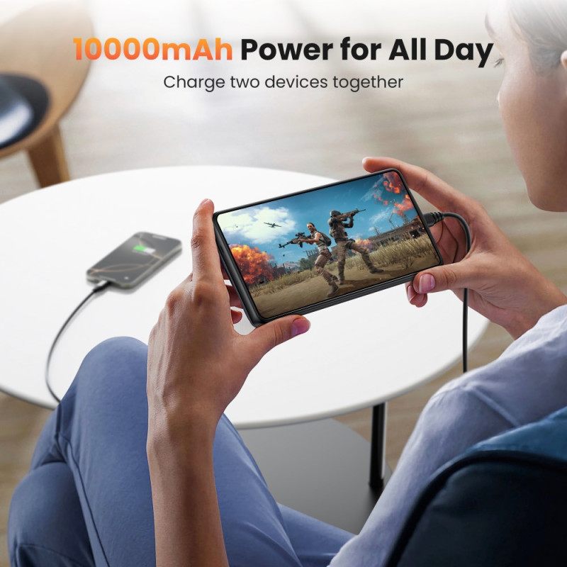 10000mah Ulkoinen Akkukotelo Samsung Galaxy S25 / S24 Magneettikiinnityksellä