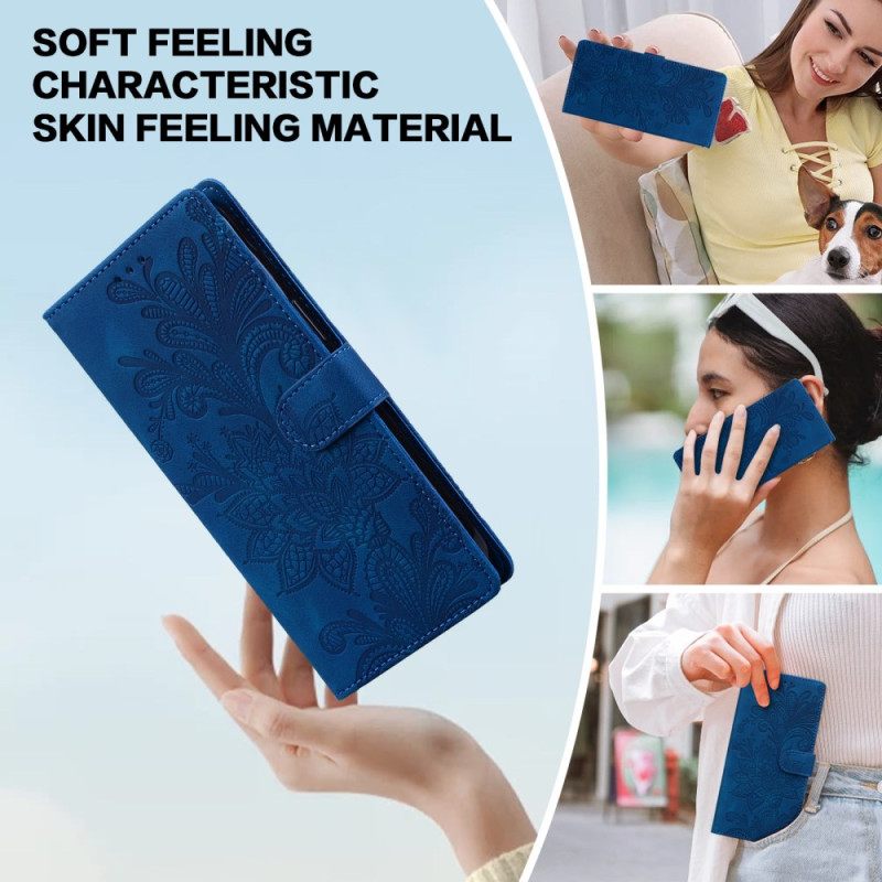 Kotelot Samsung Galaxy S25 5g Kukkakuvioinen Pitsikuvio Suojakuori