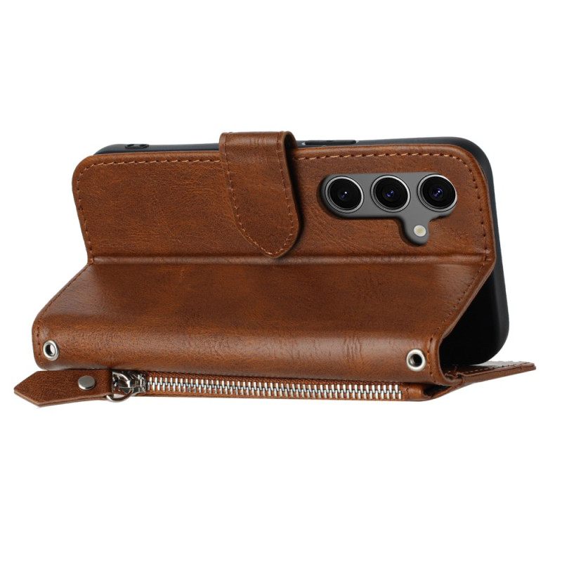 Kotelot Samsung Galaxy S25 5g Puhelinkuoret Vetoketjullinen Tasku Hihna Ja Olkahihna