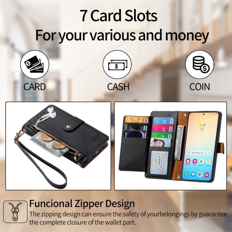 Kotelot Samsung Galaxy S25 5g Sydänkuvioinen Rfid-suojattu Suojakuori