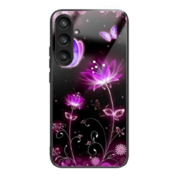 Kuori Samsung Galaxy S25 5g Karkaistusta Lasista Valmistettuja Kukkia Ja Perhosia Suojakuori