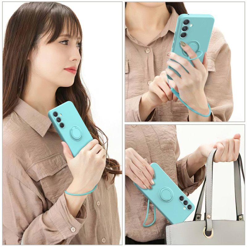 Kuori Samsung Galaxy S25 5g Nestesilikonimainen Sormuksenpidike