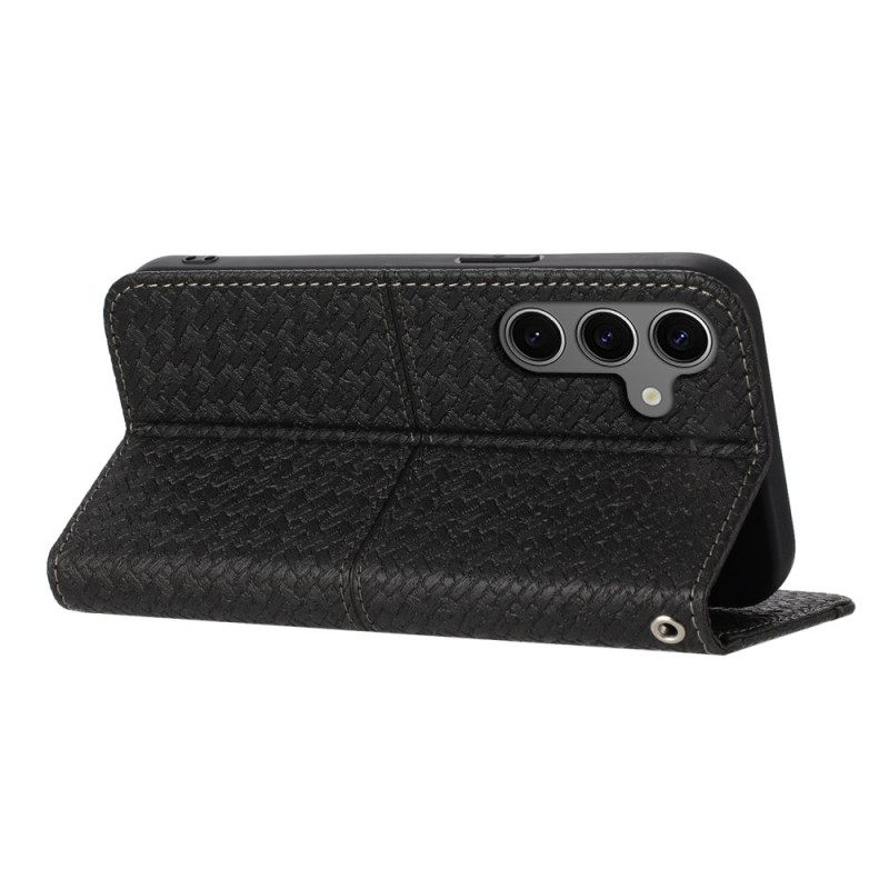 Nahkakotelo Samsung Galaxy S25 5g Hieno Reunus