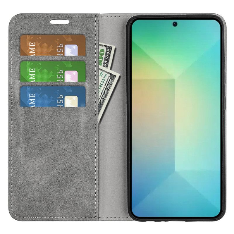 Nahkakotelo Samsung Galaxy S25 5g Klassinen Keinonahka Suojakuori