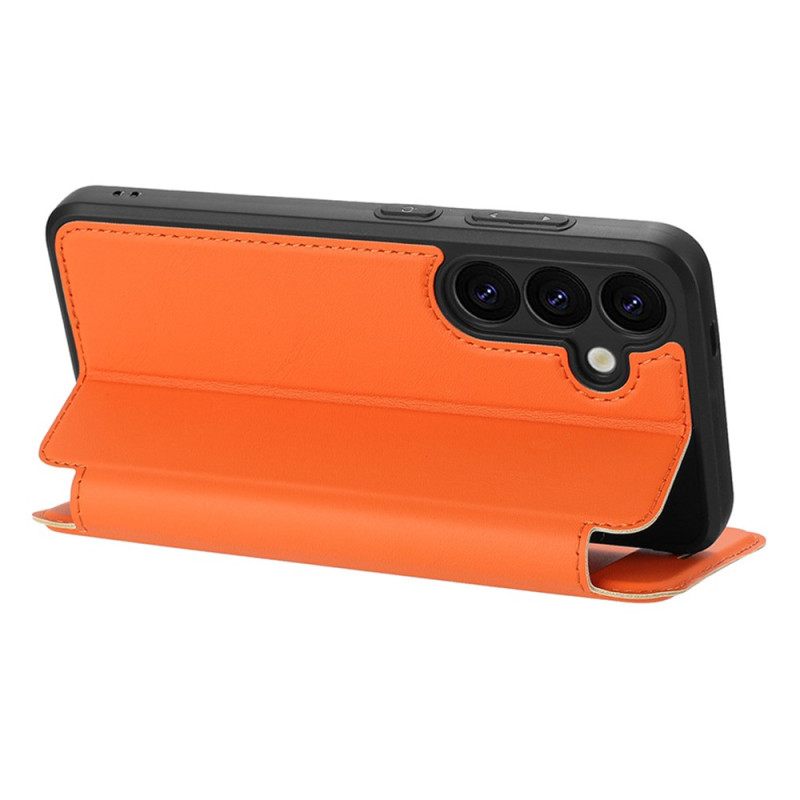 Nahkakotelo Samsung Galaxy S25 5g Magneettinen Suljin Ja Korttipaikat