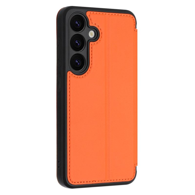 Nahkakotelo Samsung Galaxy S25 5g Magneettinen Suljin Ja Korttipaikat