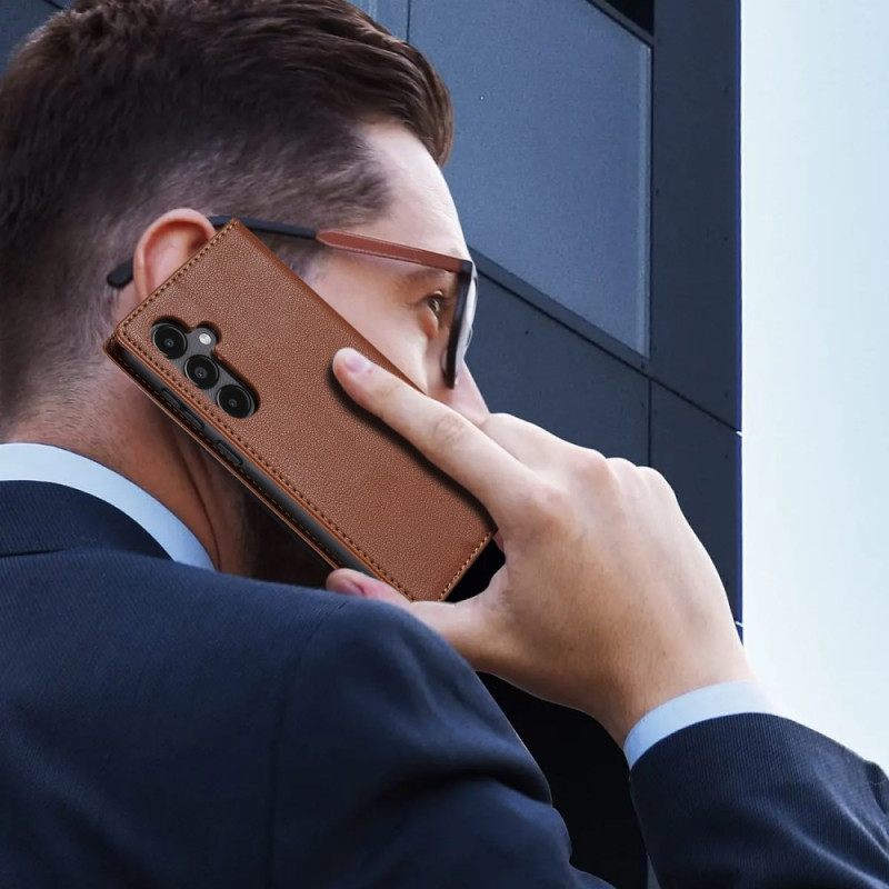 Nahkakotelo Samsung Galaxy S25 5g Magneettinen Suljin Suojakuori