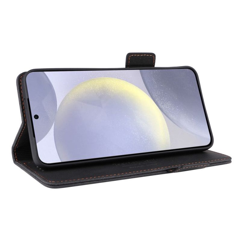 Nahkakotelo Samsung Galaxy S25 5g Retro Mokkanahkaefekti