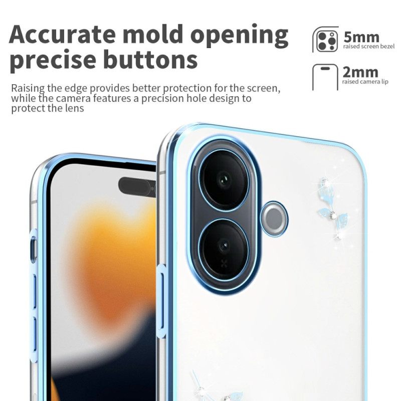 Kuori Vivo V60 Lite Strasseja Ja Ikuisia Kukkia