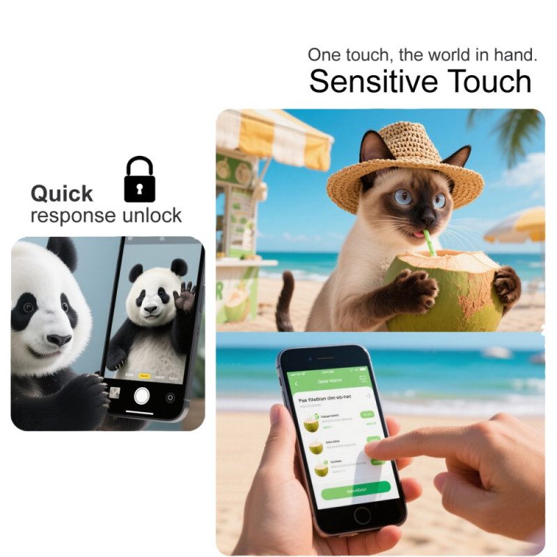 Lasinen Näytönsuoja Vivo V60 Litelle (sormenjälkitunnistus)