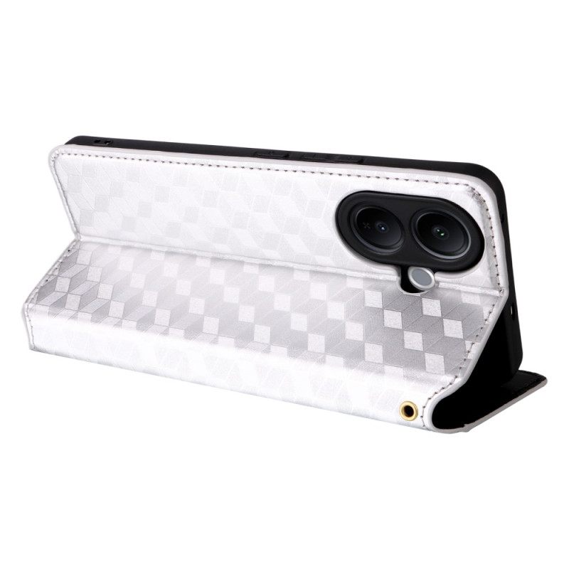 Nahkakotelo Vivo V60 Lite Timanttikuvio