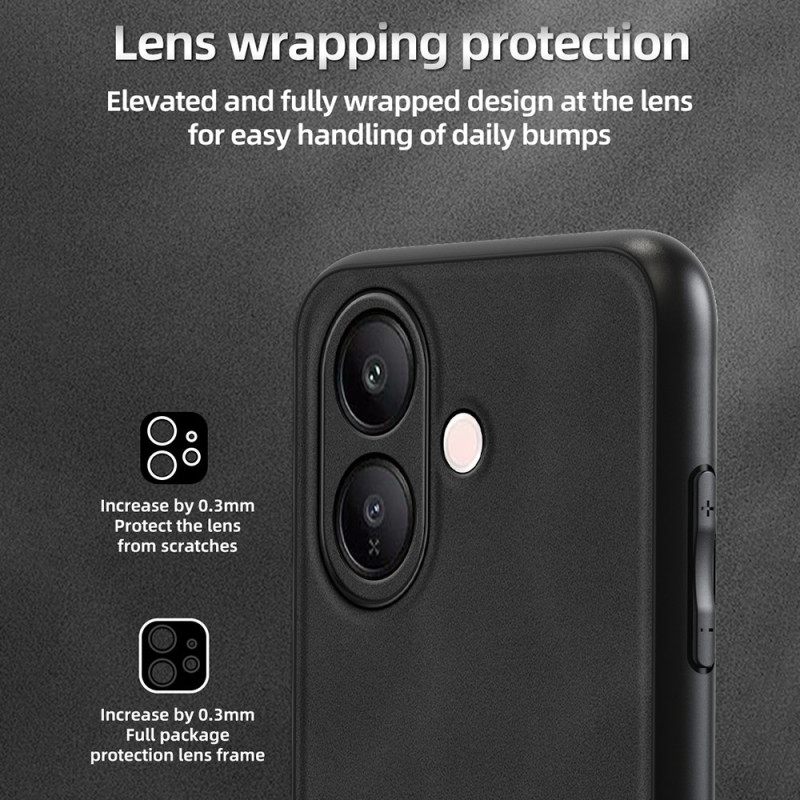 Puhelinkuoret Vivo V60 Lite Vahvistettu Nahkaefekti