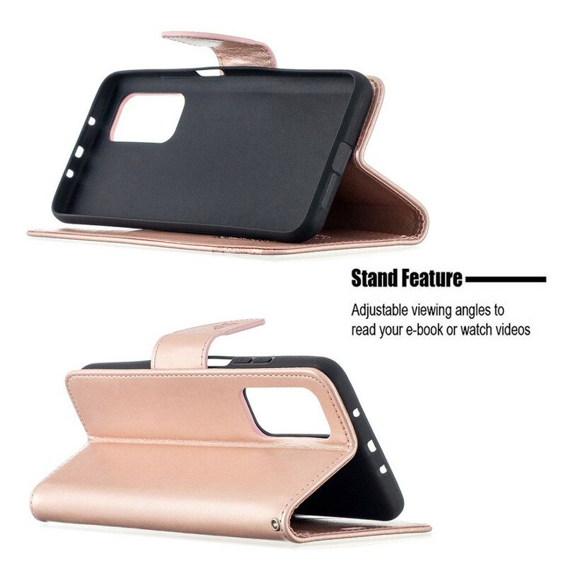Flip Case Xiaomi Mi 10T / 10T Pro Suojaketju Kuori Butterflies Painettu Hihna