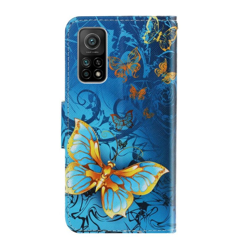 Kotelot Xiaomi Mi 10T / 10T Pro Suojaketju Kuori Butterfly Strap Muunnelmia