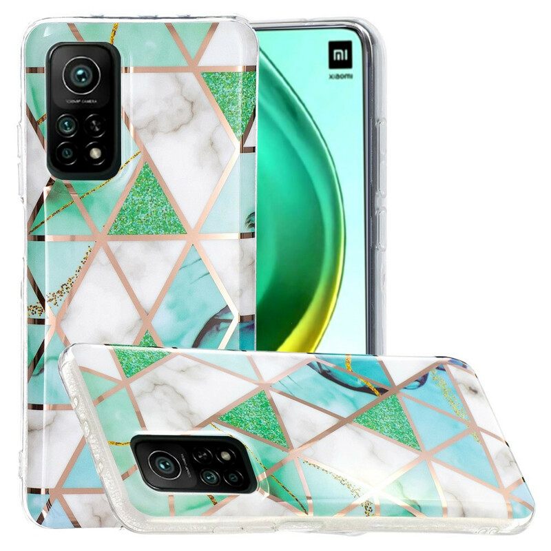 Kuori Xiaomi Mi 10T / 10T Pro Marble Colored Geometry 2