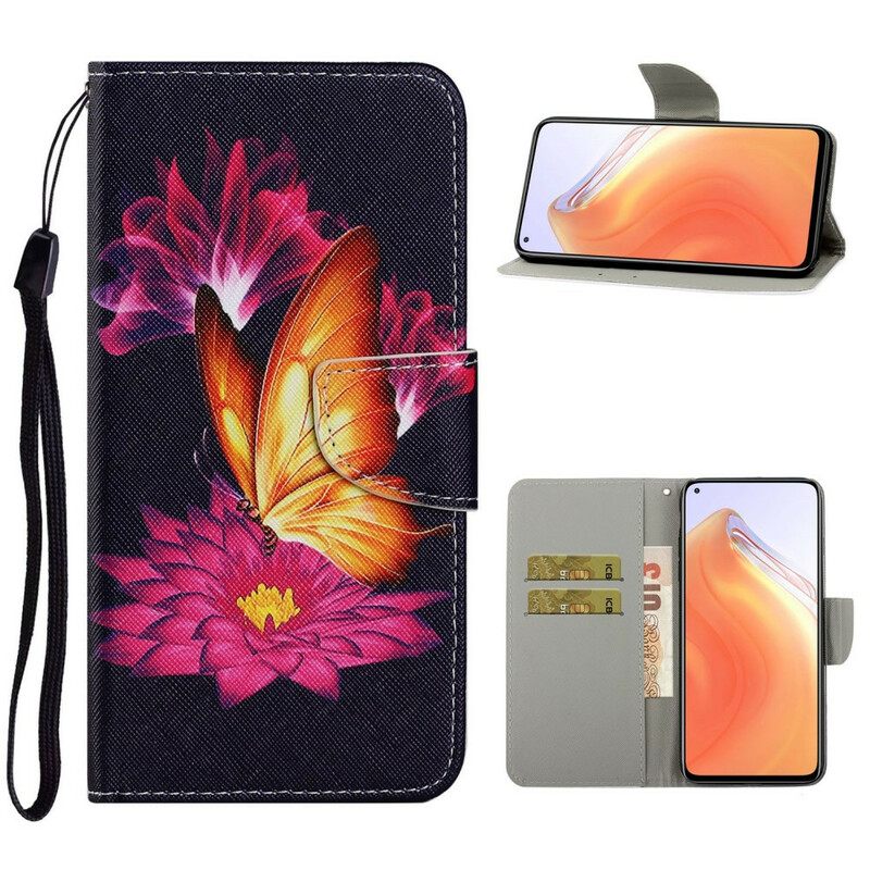 Nahkakotelo Xiaomi Mi 10T / 10T Pro Butterfly Ja Lotus