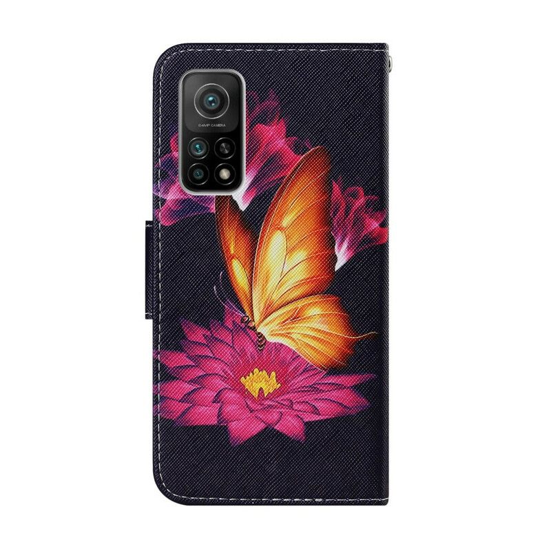 Nahkakotelo Xiaomi Mi 10T / 10T Pro Butterfly Ja Lotus